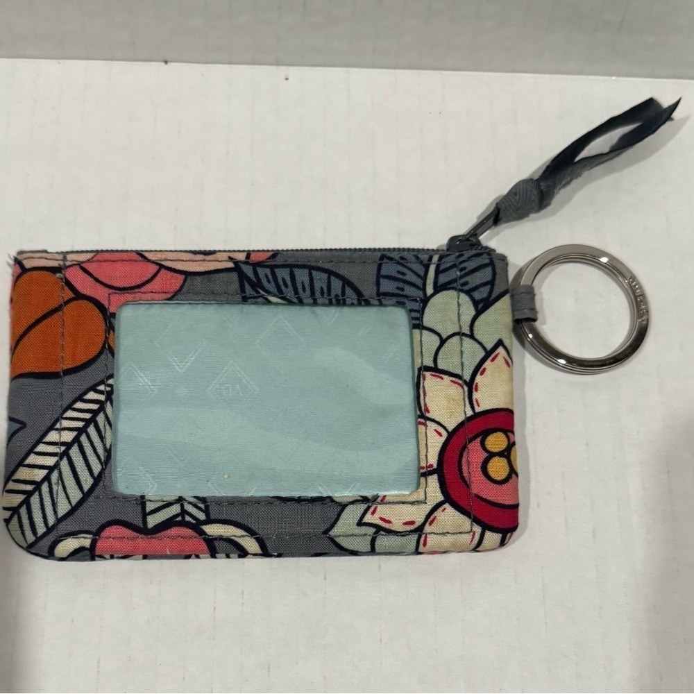 Vera Bradley Zip ID Case With Keychain In A Variety Of Prints